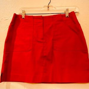 Vintage Express Red Mini-Skirt (size 3/4)